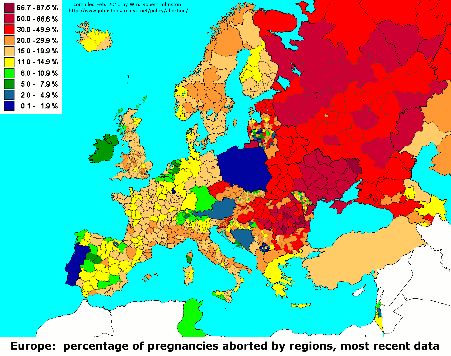 Abortion Map Of Europe